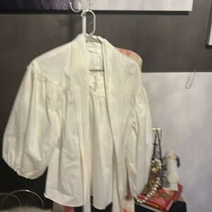 Tie Neck White Shirt 1901